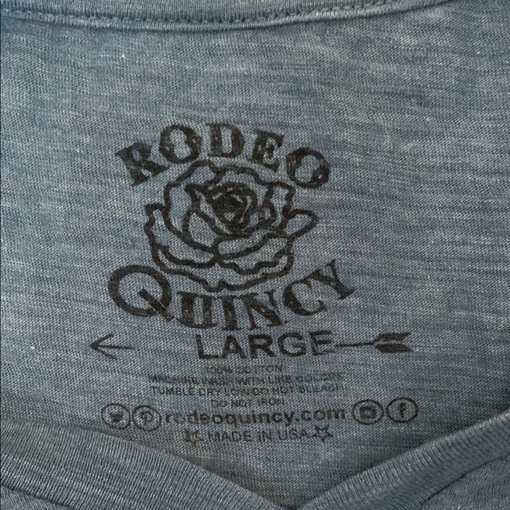 Rodeo Quincy “Life’s Not Tougher Than Me” T-Shirt sz lg - Picture 4 of 7